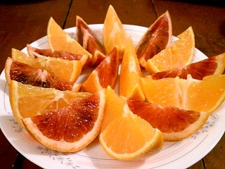 orange and blood orange slices