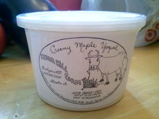 quart of maple yogurt